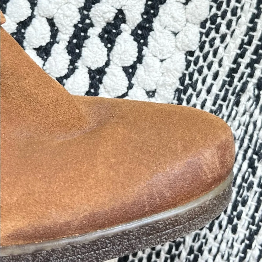 White Mountain Tan Suede Wedge Boots - Picture 9 of 15